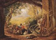 Samuel Palmer The Shearers oil